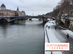 La Neige à Paris - quais de Seine