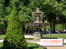 Visuel Paris parc Place des Vosges fontaine