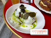 Chez Carrie - Polpette de courge, shiitake, ricotta fumée