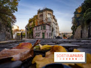 Visuel Paris - maison rose - automne