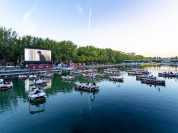 Photos du cinéma sur l'eau de Paris Plages