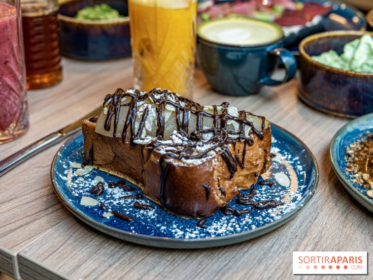 Parenthèse Brunch, le nouveau brunch pas cher et gourmand Paris 10e -  pain perdu poire chocolat