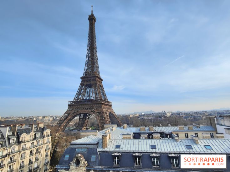 Visuel Paris 15e - Tour Eiffel hiver toits paris 