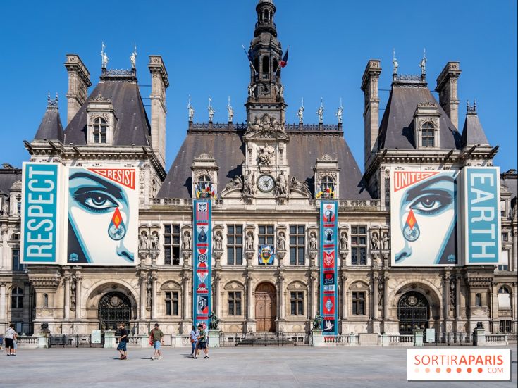 Hôtel de Ville - De Paris à Belem - Forêt Urbaine - Obey  - A7C03043