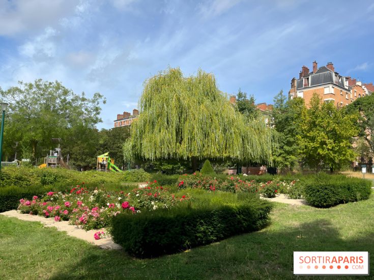 Le square Séverine, grand espace vert du 20e arrondissement