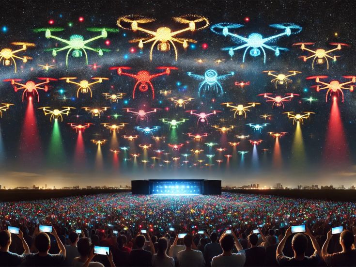 Les spectacles de drones en Ile-de-France