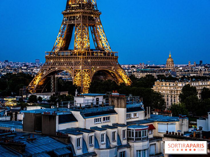 Visuel ParisTour Eiffel soir nuit