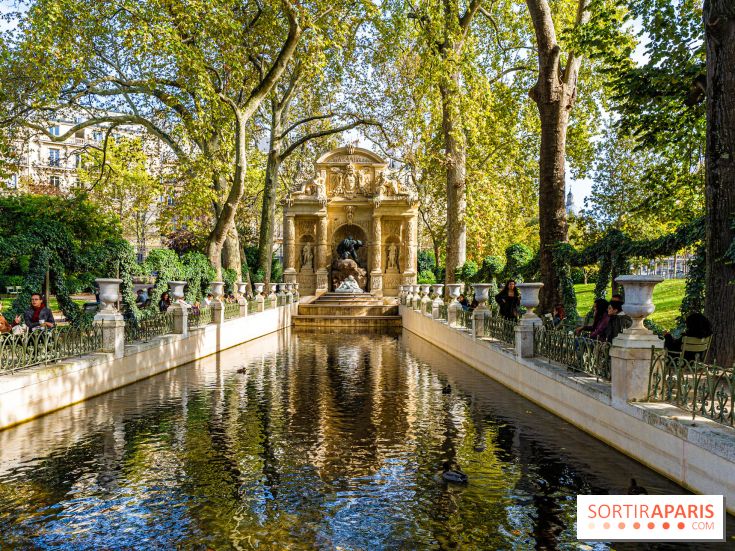 visuel Paris visuel - jardin du Luxembourg - automne - fontaine médicis