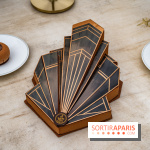 La Bûche de Noël chocolat-truffe Art Déco du Lutetia 2022 par Nicolas Guercio, les photos