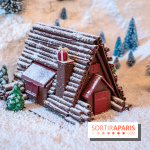 La Bûche de Noël du Plaza Athénée 2022 : le Chalet du Plaza - bûche chocolat