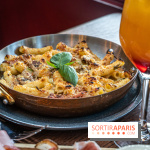 Raclette italienne chez I Grappoli à Paris - macaroni fromage