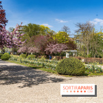 Parc de Bécon à Courbevoie - Pavillon des Indes - Cerisiers en fleurs