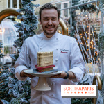 La bûche de Noël de l’Hôtel Barrière Le Fouquet’s Paris 2023 -  Anthony Coquereau