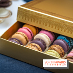 La bûche coffrets de Noël en trompe l'œil de Ladurée 2024 par Julien Alvarez et les créations de fête -  macarons