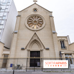 Climbing District Sèvres-Lecourbe, la salle d'escalade dans l'ancienne église Sainte-Rita dans le 15e -  A7C2046