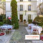 Terrasse de l'Hôtel Particulier, le jardin verdoyant au cœur de Montmartre - photo - A7C06384 HDR