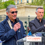Exposition en plein air des œuvres monumentales d'Andrea Roggi, quartier Faubourg Saint-Honoré