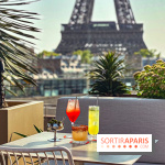 Bar Les Ombres : cocktails & tapas sur le rooftop du Musée du Quai Branly avec vue sur la tour Eiffel