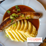 Le petit bouillon de la gare à Asnières-sur-Seine - photos - purée saucisse