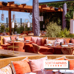 La terrasse en rooftop du Kinugawa à l'hôtel Sax Paris 7e