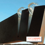 Rémi FAVIER , Bulles, 2013, acier et verre, 15 x 40 x 6 cm