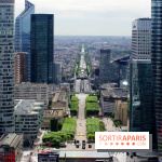 Réouverture du toit de la Grande Arche de La Défense