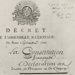 Éphéméride du 3 septembre à Paris : L'adoption de la première Constitution française à Paris
