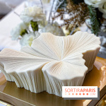 Bûche de Noël Fleur de Vanille du Shangri-La Paris 2025 par Timothy Lan, une création haute couture