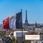 visuel Paris visuel  -  France - Tour Eiffel - drapeau