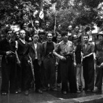Groupe de FFI à Ménilmontant, août 1944 | collection AAMRN, musée de la Résistance nationale à Champignysur-Marne