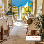 Le comptoir à glaces et la terrasse plage Guanahani du Crillon