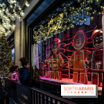 Photos : les vitrines et décorations de Noël du Bon Marché 2021