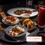 Akira Back - déjeuner en 45 mn - table - - octopus credo, hot mess - beef taco