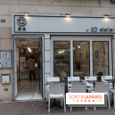 2D atelier, le salon de thé en noir et blanc