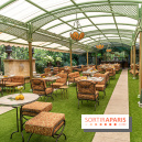 Riviera Paris, la terrasse - restaurant confidentiel dans les jardins d'Apicius