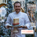 La bûche de Noël de l’Hôtel Barrière Le Fouquet’s Paris 2023 -  Anthony Coquereau