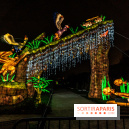 Jurassique en voir d'illumination, le parcours de lumières du jardin d'acclimatation 2024, les photos