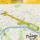 Parcours randonnée Tour de France 2013 à Paris