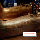 Le sarcophage doré de l’exposition Toutânkhamon - Toutankhamon : son tombeau et ses trésors