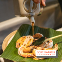 Djakarta-Bali : pepes udong (gambas à l'étuvée dans une feuille de bananier)