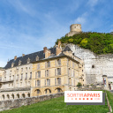 Le Château de la Roche Guyon, le château troglodyte dans le Val-d'Oise - 95 -  vue façade