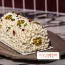 Bûche de Noël Paris-Brest pistache et tropicale de Nour Kandler - Lalla Coffee - A7C02374