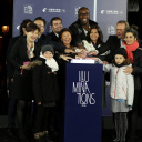 Inauguration des Illuminations des Champs-Elysées avec Teddy Riner