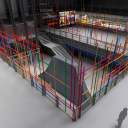 Color Cage, une installation éphémère dans le hall du Centre Pompidou