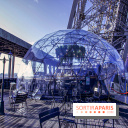 La terrasse d’hiver de Bulle Parisienne sur la Tour Eiffel 