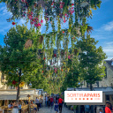 Le ciel de fleurs à Bercy Village