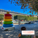 Photos : Jouets géants Fisher Price au Jardin du Palais Royal