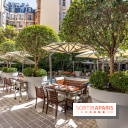 La terrasse du Royal Monceau en mode estivale