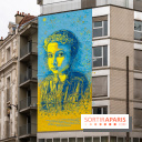 Le monde du street art se mobilise pour l'Ukraine à Paris, les photos