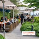 Le jardin estival sur les terrasses du cheval Blanc